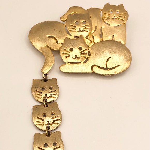 Vintage Ultra Craft Cat Kitten Kitty Brooch Pin - Picture 2 of 5